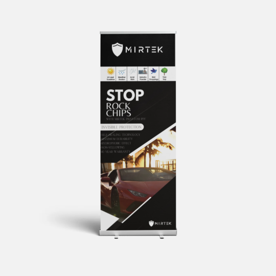 Mirtek Stand-Up Retractable Banner (24" x 62")